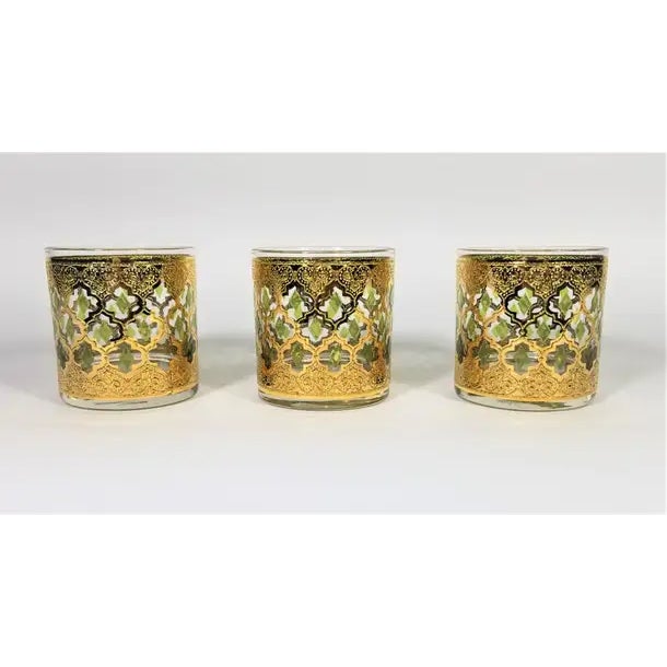 Culver Ltd. 1960s Culver 22k Valencia Glassware Barware Mid Century Set of 10 For Sale - Image 4 of 12