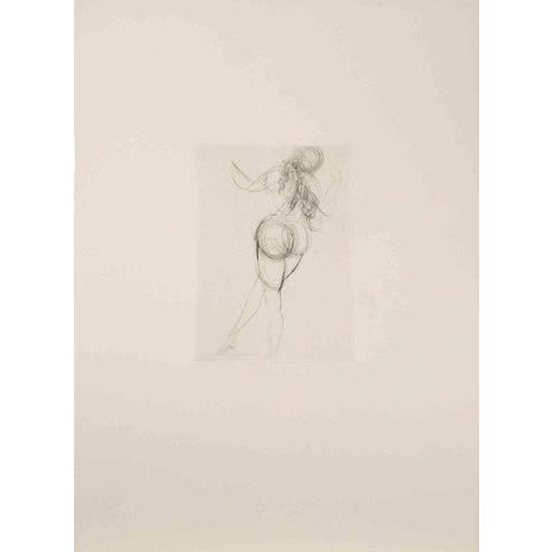 Etching and drypoint realized to illustrate Pierre Ronsard's "Les Amours de Cassandre". Published by Argillet, Paris, in...