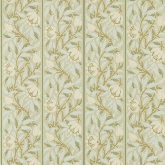 Morris & Co. Peony Trellis Wallpaper in Sage For Sale