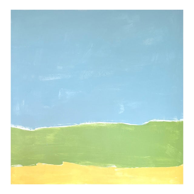 Sarah Trundle, Contemporary Abstract Landscape Painting, "From Where I Sit" For Sale