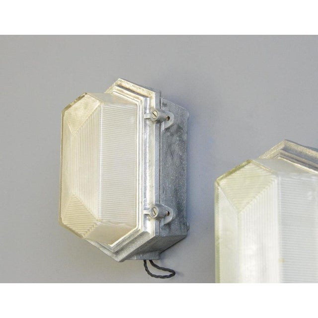 Industrial Industrial Bulkhead Lights by Maxlume, 1920s For Sale - Image 3 of 14
