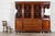 Antique English Breakfront Inlaid Glazed Bookcase in Mahogany, 1870 For Sale - Image 4 of 18
