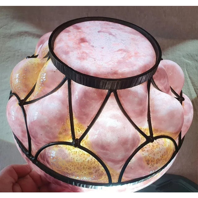 Glass & Wrought Iron Bowl by Andre Delatte, 1920s For Sale - Image 3 of 11