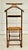MCM Scandinavian Modern Folding Gentleman’s Valet Chair With Woven Seat For Sale - Image 9 of 11