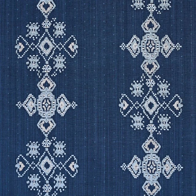 Not Yet Made - Made To Order Sample - Schumacher Nadira Embroidery in Indigo For Sale - Image 5 of 5