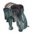 A Pair of Vintage Verdigris Bronze Patinated Elephant Garden Statuary For Sale In West Palm - Image 6 of 12
