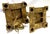 Vintage Hollywood Regency Style Gold Leaf Column Candlestick Lamps- A Pair For Sale - Image 14 of 18