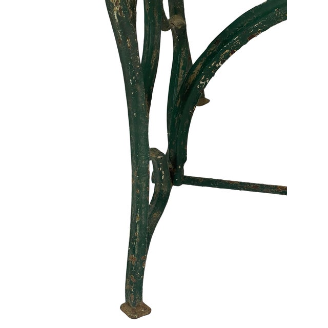 Husqvarna Attributed Cast Iron Sewing Machine Table, Garden / Primitive Patina, Early 20th Century For Sale - Image 10 of 12