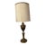 Stiffel Mid-Century Modern Enamel And Brass Table Lamp With Shade Designed by Tommi Parzinger For Sale