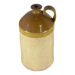 Antique English Stoneware Spirit Flagon
