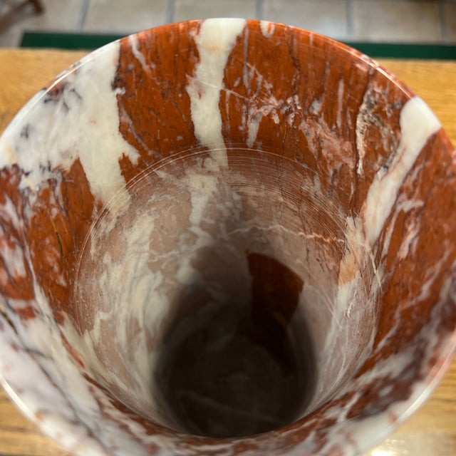 1950s Carrara Di Carrara Large Marble Vase For Sale - Image 4 of 7