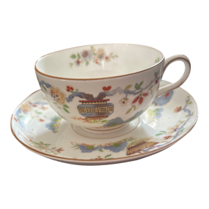 Royal Worcester Pekin Teacup and Saucer Circa 1891 Rd #608482