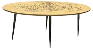 Vinyl Wooden Coffee Table, 1950s