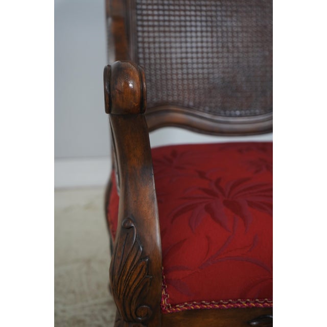 Pair French Style Double Cane Back Bergere Chairs For Sale - Image 17 of 18
