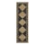 Erin Gates by Momeni Orchard Court Checker Black Hand Woven Wool and Jute Area Rug 2'3" X 8' Runner For Sale