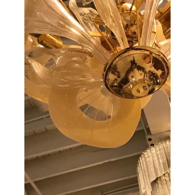 Mid-Century Italian Murano Chandelier For Sale In New York - Image 6 of 13