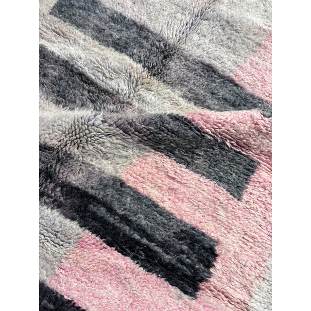 Early 21st Century Boujad Moroccan Berber Wool Rug with Abstract Geometric, 2010s For Sale - Image 5 of 9