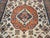 Vintage Ardabil Rug, Hand-Knotted Wool, Geometric Pattern, Ivory & Brick, 8x11 For Sale - Image 10 of 16