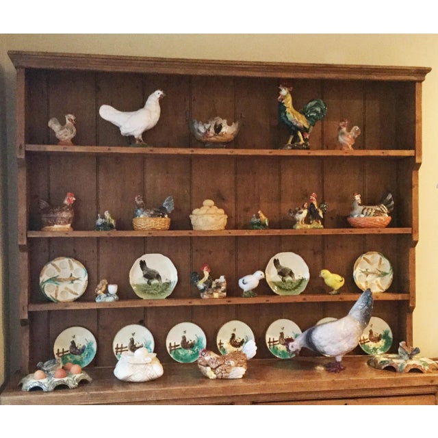 Majolica Trompe L'oeil Napkin Egg Basket Box Sarreguemines For Sale - Image 10 of 12