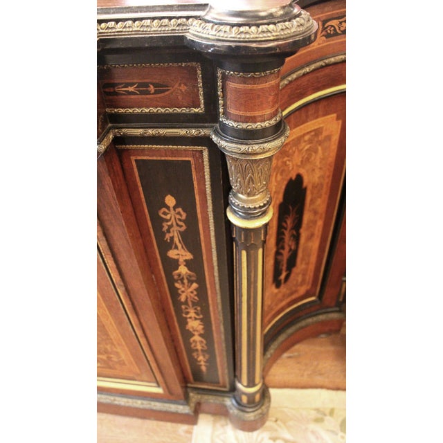 Early 20th Century Antique Renaissance American Rosewood Credenza For Sale - Image 5 of 9