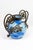 Art Nouveau Vase in Blown Blue Marbled Glass by André Delatte, 1925 For Sale - Image 3 of 14