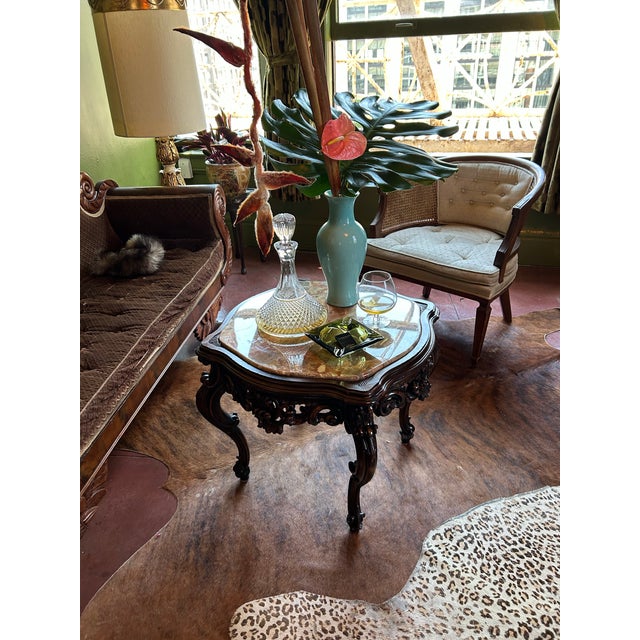 Late 20th Century Baroque Tortoise Top Table For Sale - Image 4 of 11