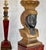 Egyptian Revival Carved Wood Faux Finish Lamp in Reds & Blacks-1920s For Sale - Image 11 of 15