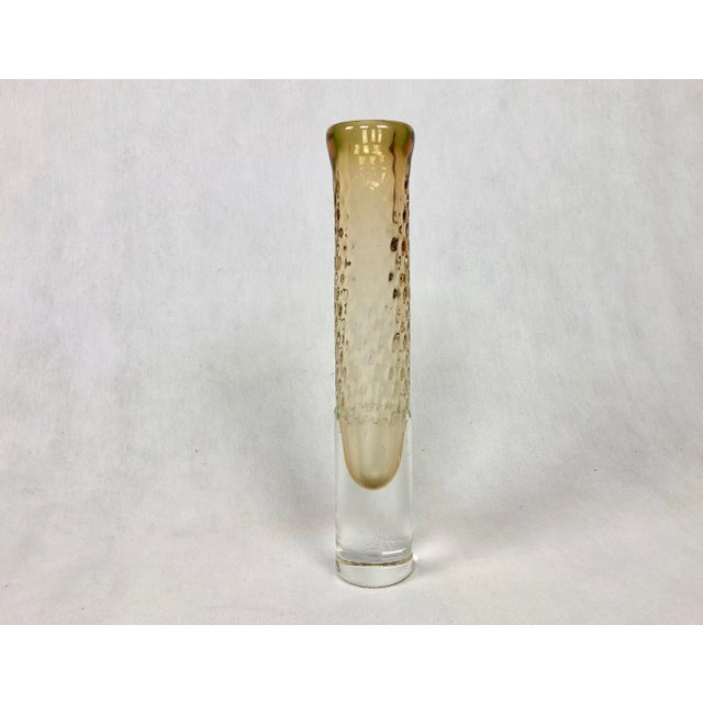 Brown Art Glass Vase attributed to Jaroslav Svoboda for Škrdlovice, 1970s For Sale - Image 8 of 8