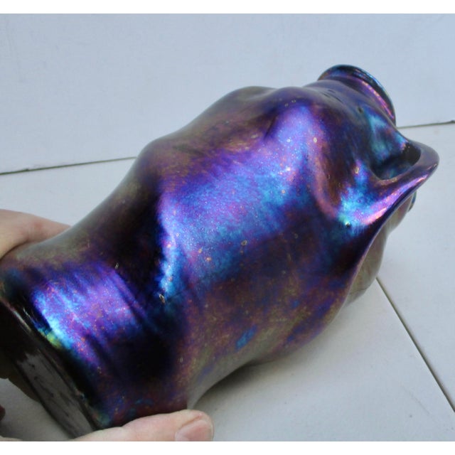 Austrian Art Nouveau Eosin Glazed Vase For Sale - Image 13 of 16