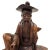 Wood Mid-20th Century Chinese Wooden Carved Jiang Taigong Fishing Statue For Sale - Image 7 of 13