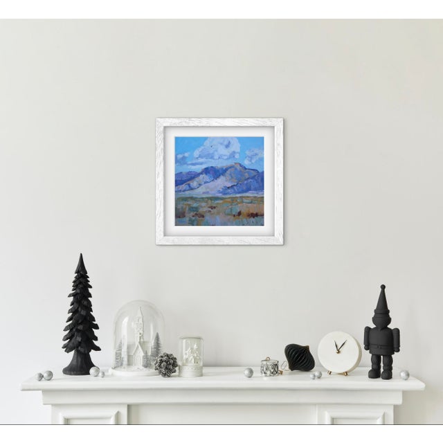 Blue Contemporary Desert Oil Painting Landscape For Sale - Image 8 of 18