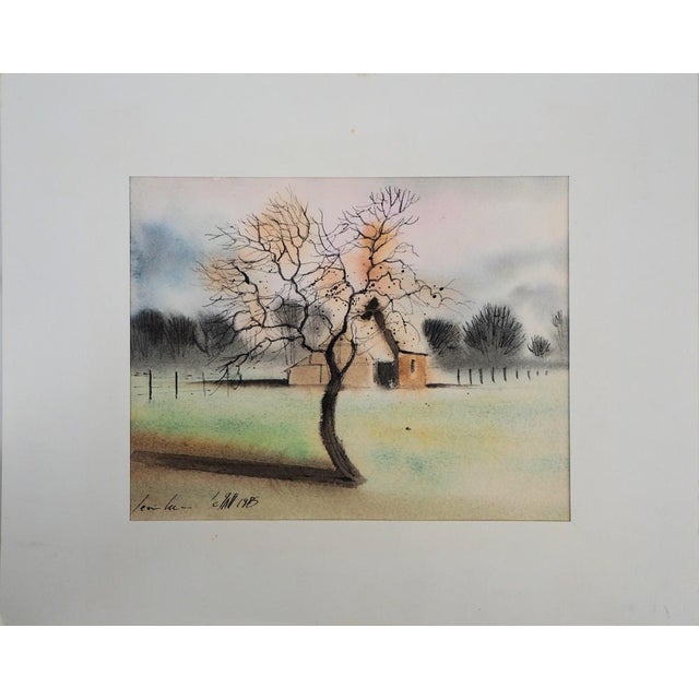 Jean Luc Le Gall, Autumn, 1985, Watercolour For Sale - Image 6 of 6