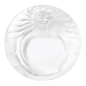 Vintage Lalique Tete De Lion Glass Dish