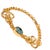 Contemporary Eternal Love Blue Topaz Gold Adjustable Bracelet For Sale - Image 3 of 10