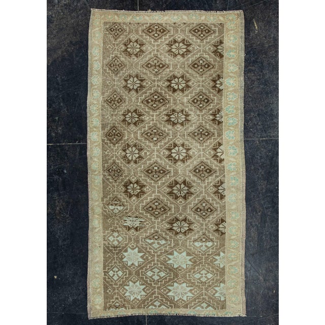 Brown Turkish Vintage Rug 2'8" x 3'5" #20839 For Sale - Image 8 of 8