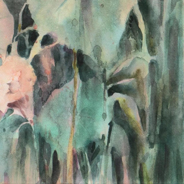 Signed lower right, 'Beverly Fields' (American, 20th century) and dated 1988. Accompanied by a copy of the artist's poster...