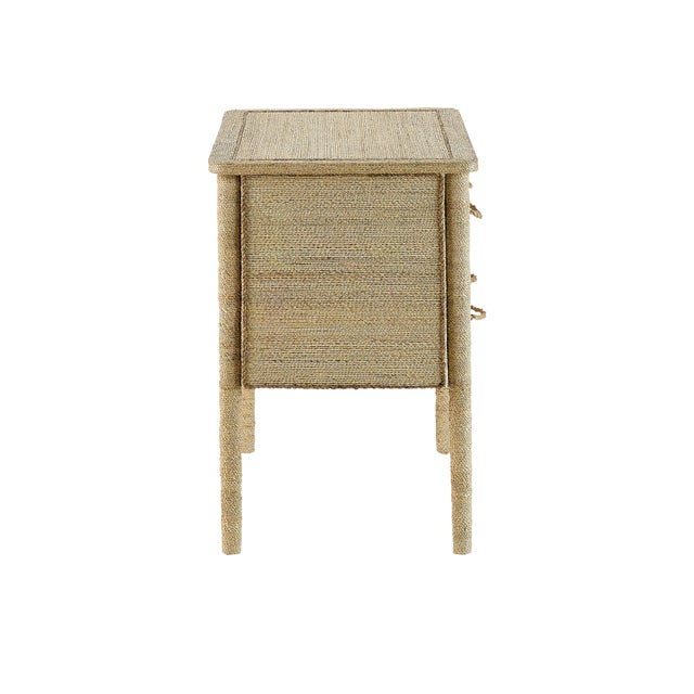 2020s Currey & Company Kaipo Rope Two-Drawer Chest For Sale - Image 5 of 6