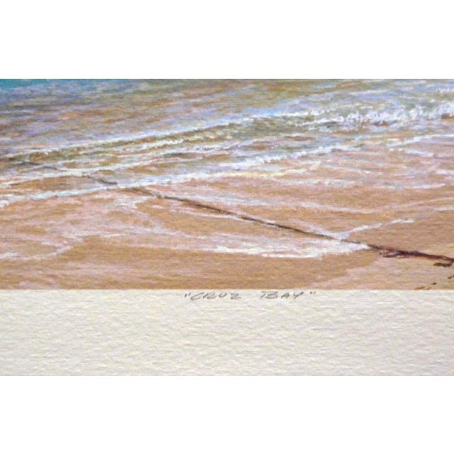 Pete Peterson "Cruz Bay" Seascape Hand Signed Limited Ed. Fine Art Print For Sale - Image 4 of 6