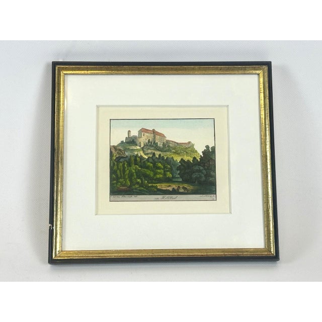 Konrad Horny after Carl Wolff, Todenwarth, Im Helltal, Color Etching on Paper, 18th Century, Framed For Sale - Image 11 of 11