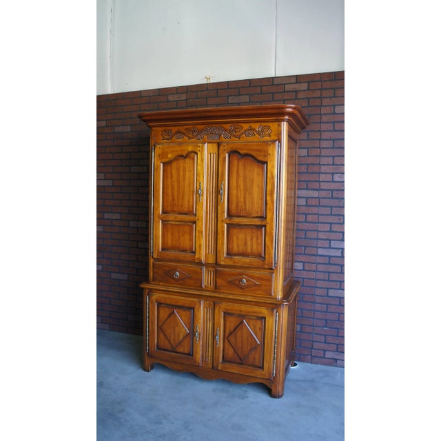 Brown Country French Armoire ~ Tv Cabinet For Sale - Image 8 of 8