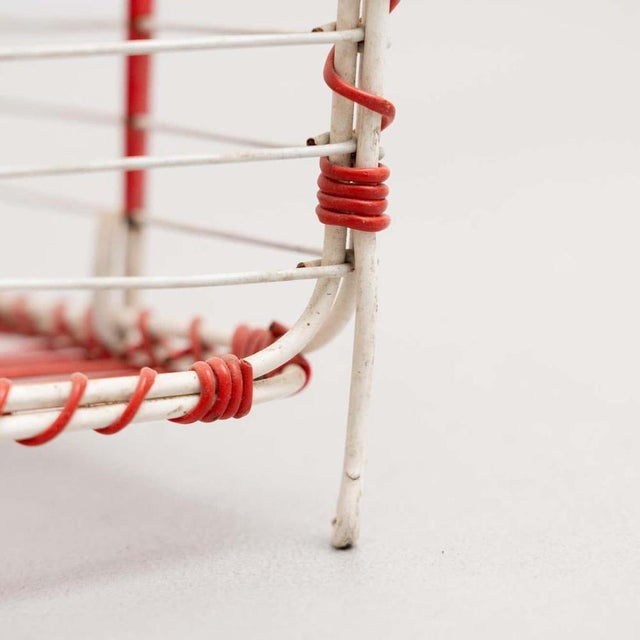 Metal Paper Bin, 1950s For Sale - Image 9 of 13