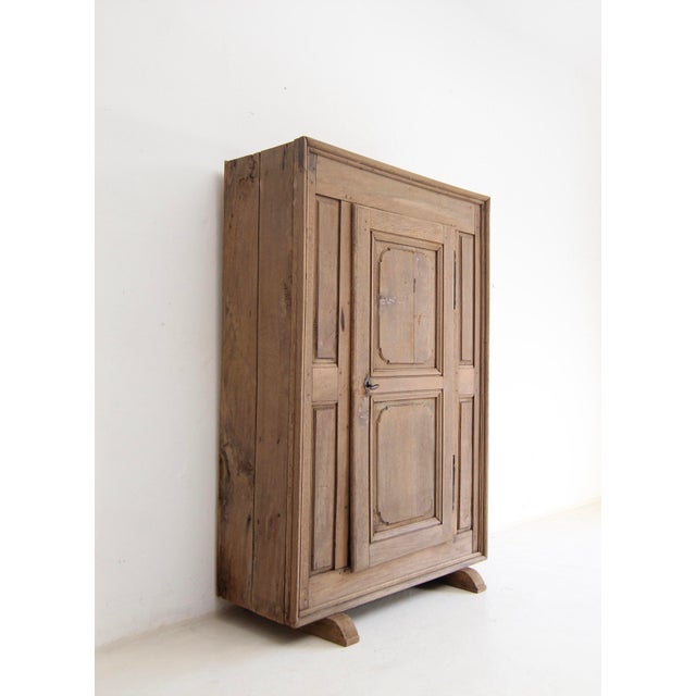 Wood 19th Century Primitive Oak Cupboard For Sale - Image 7 of 18