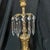 1800’s Stunning Gold Candleholder With Prisms For Sale - Image 6 of 9