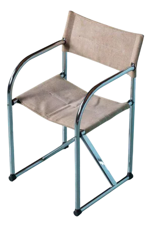 Vintage Director Chair in Chrome, 1970s