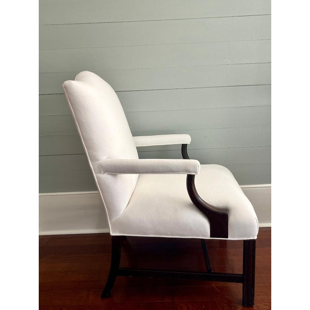 Vintage White Arm Chair For Sale - Image 4 of 6