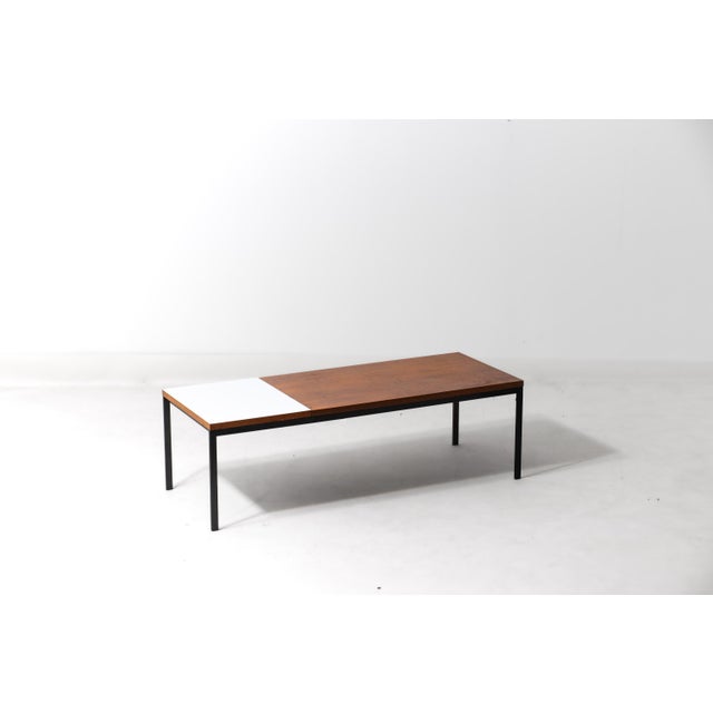 Modernist Minimalist Two-Color Coffee Table, 1960s For Sale - Image 10 of 10