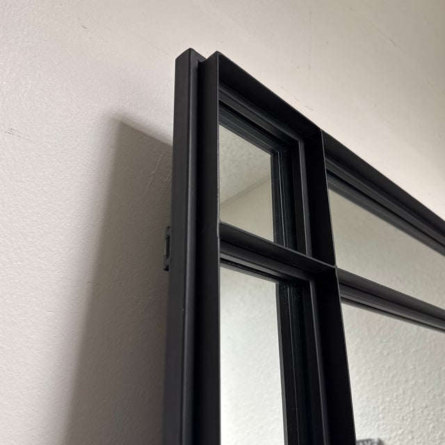 Black Uttermost Spurgeon Leaner/ Wall Mirror For Sale - Image 8 of 12