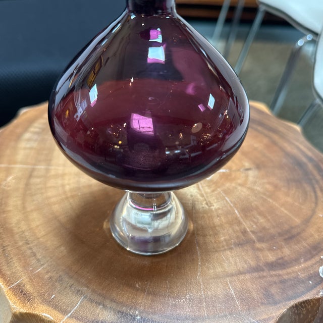 Kjell Blomberg for Gullaskruf Amethyst Vase For Sale - Image 10 of 12