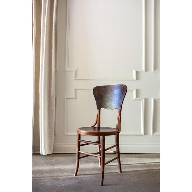 Antique Bentwood Cafe Chairs in the Style of Micheal Thonet , Set of 6 For Sale - Image 11 of 16
