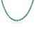 Contemporary 33.44ct Natural Emerald Tennis Necklace in 925 Silver for Her For Sale - Image 3 of 13